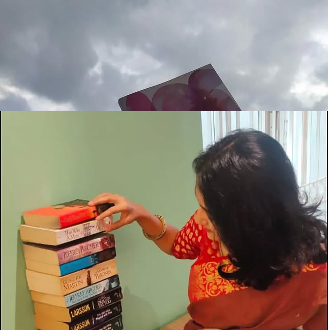 Pranjali Shome reading classic literature book